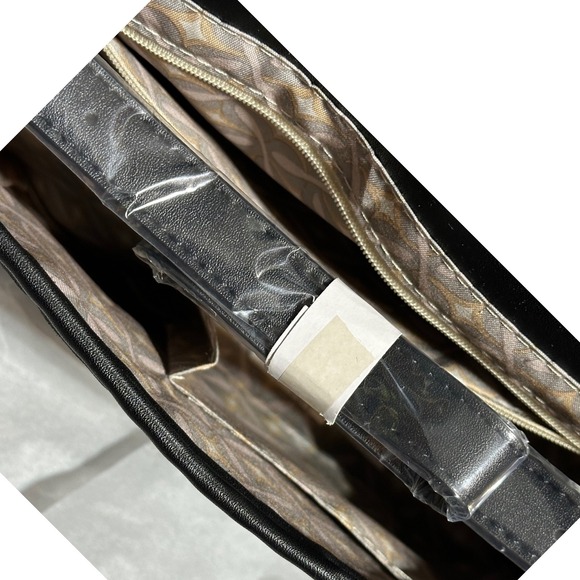 Christian Lacroix CXL Embossed Monogram Black Leather Shoulder Crossbody Bag - Picture 6 of 13